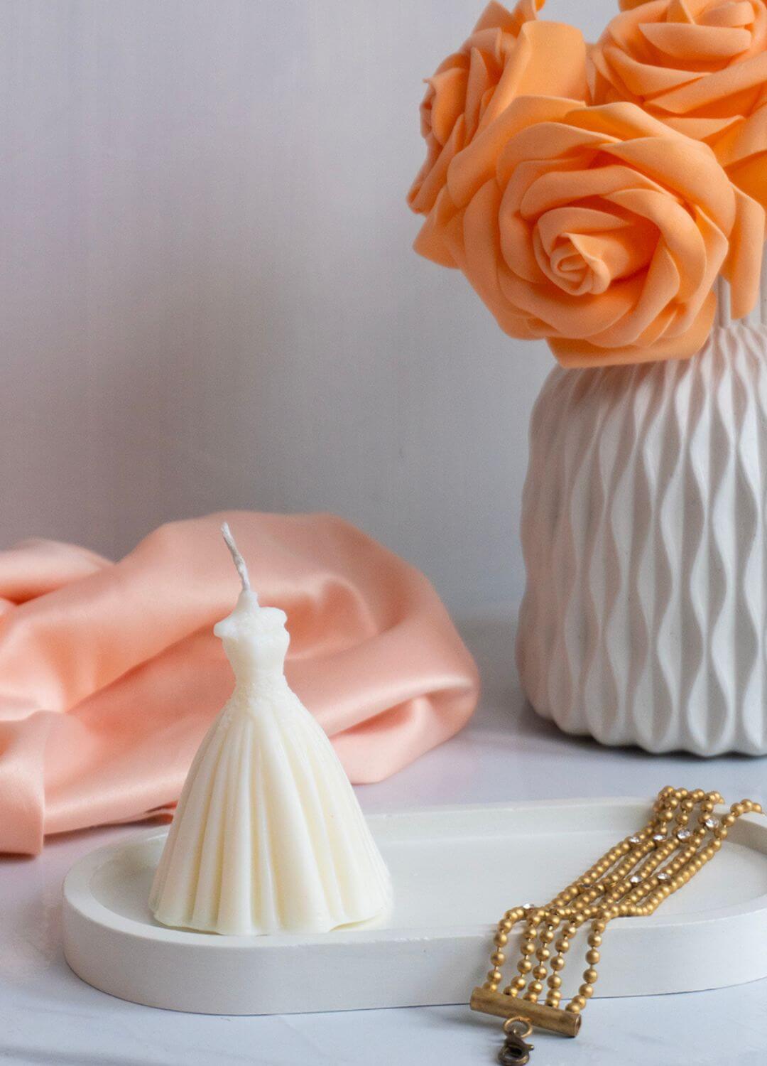 Elegant Dress Candle for Chic Dcor The Candle Wick Store Elegant Dress Candle for Chic Dcor The Candle Wick Store