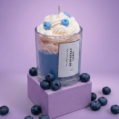 Blueberry Swirl Dessert Candle