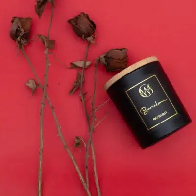 Rose Bouquet candle mini jar