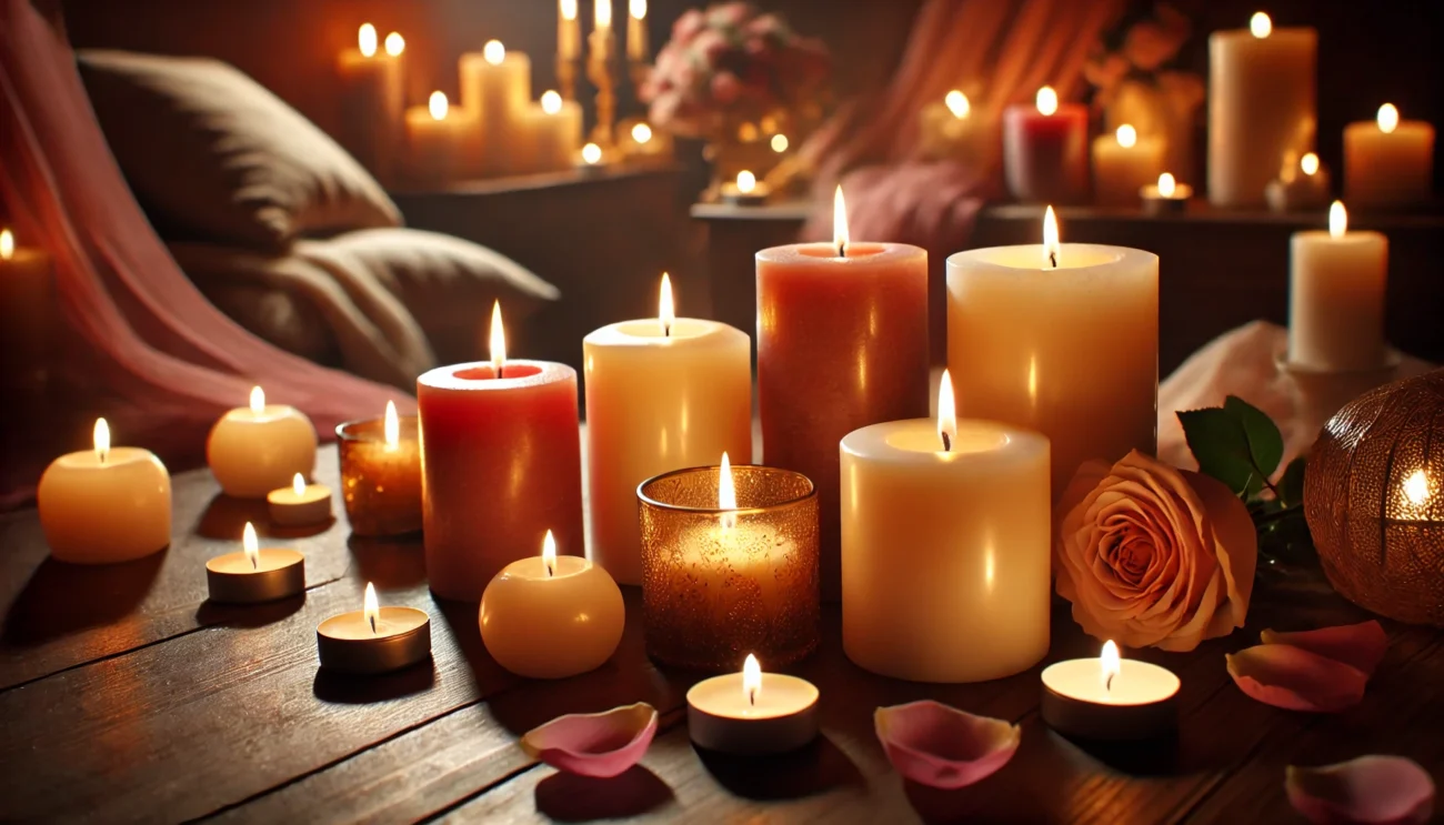 Scented candles To Create a Romantic Atmosphere